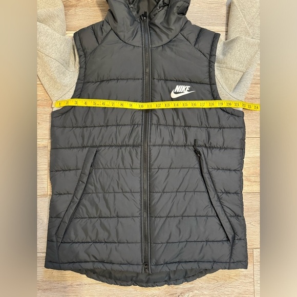 Nike~ Men’s Advance 15  Hooded Jacket Black Size‎ Large Hi-Low Hem Long Sleeve - Picture 11 of 13